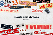 Retro Word Clippings for Collages, an Object Graphic by designerbianca (Thumbnail 2 of 6)