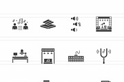 25 Music Production & Studio Icons, an Icon by IconBunny (Thumbnail 2 of 2)