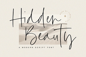 Hidden Beauty - Modern Script Font