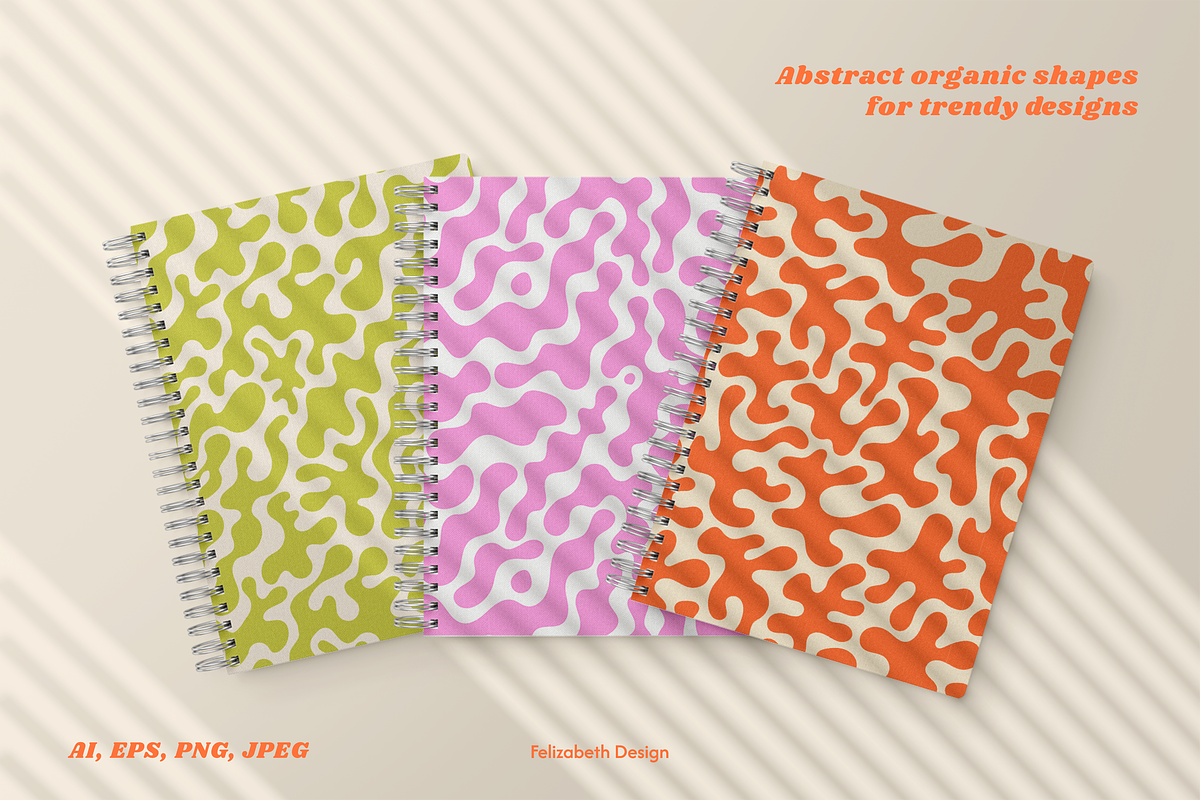 Organic Shapes Pattern Collection, a Pattern Graphic by Felizabeth Design (Photo 7 of 12)