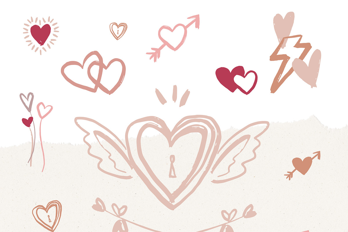 HEART / hand drawn png & vector, an Illustration by KruthDesign (Photo 6 of 6)