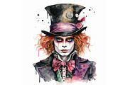 Gothic Alice in Wonderland, a Background Graphic by Whiskey Bee Boutique (Thumbnail 3 of 7)
