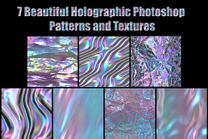 Shine Holographic Photoshop Patterns