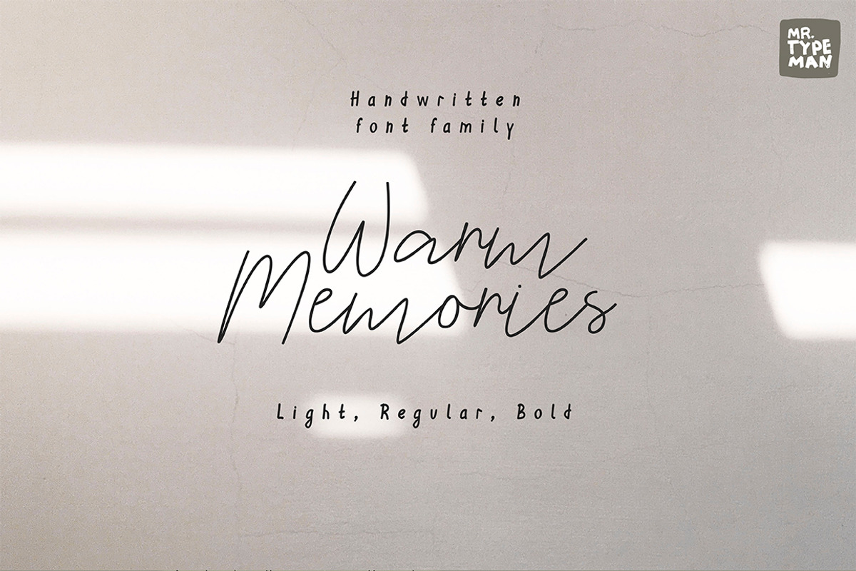 Warm Memories | Script Font Trio