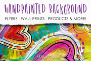 Handpainted abstract background 2, an Illustration by Mimi Bondi Studio (Thumbnail 1 of 6)
