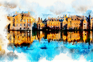 Watercolor Style - The Hague3