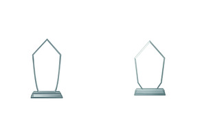 Elegant glass award displayed in a, an Architecture Photo by ZinetroN