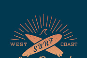 Vintage Surfing Labels/Logos Set, a Branding & Logo Template by Createvil (Thumbnail 4 of 8)