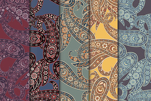 Floral paisley seamless pattern, a Pattern Graphic by antalogiya