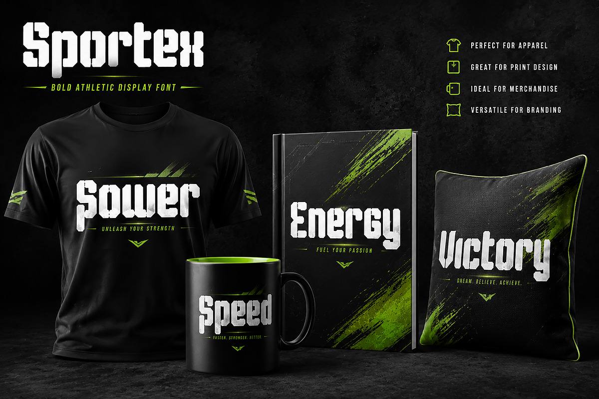 Sportex – Bold Athletic Display Font, a Slab Serif Font by Wow Magic (Photo 5 of 5)