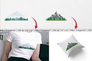 Forest Mountain Clipart, a Graphic by Artnoy (Thumbnail 3 of 5)