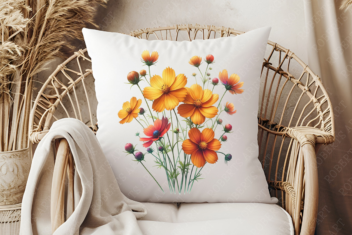 Coreopsis Flower Watercolor Clipart, a Seasonal Illustration by RobertsArt (Photo 5 of 8)