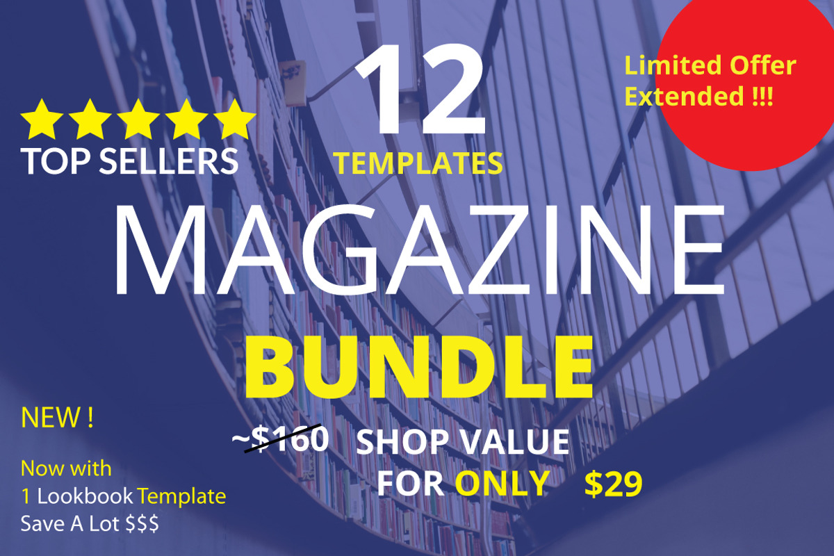 Mega Big Magazine Template Bundle, a Magazine Template by GreenDesign (Photo 1 of 5)