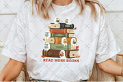 Cute Ghost Read More Books Png, an Illustration by Craft Nest (Thumbnail 3 of 4)