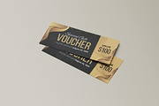 Gift Voucher Mockup, an Advertising Mockup by Se٧enStudio (Thumbnail 3 of 5)