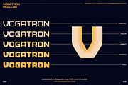 VOGATRON - Futuristic Modern Fonts, a Sans Serif Font by Konstantine Studio (Thumbnail 9 of 13)