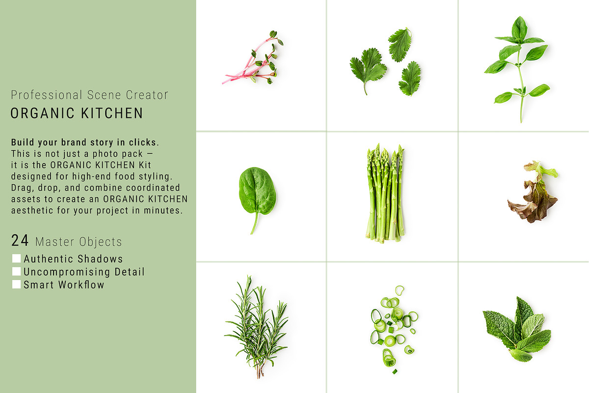 Organic Kitchen. Scene Creator, an Object Graphic by ifiStudio (Photo 1 of 6)