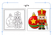 Cozy Christmas Closeups Coloring, a Seasonal Illustration by Design Station (Thumbnail 4 of 8)