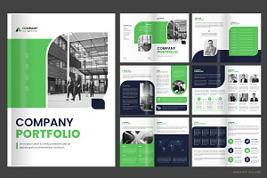 Company portfolio a4 brochure Layout, a Brochure Template by Pixeness Studio