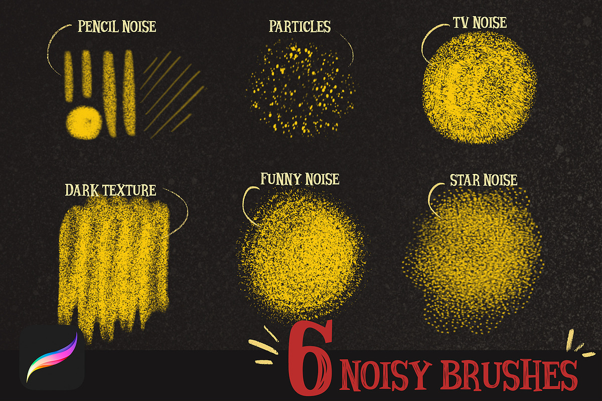 MAGIC NOISE BRUSHES for procreate preview 2