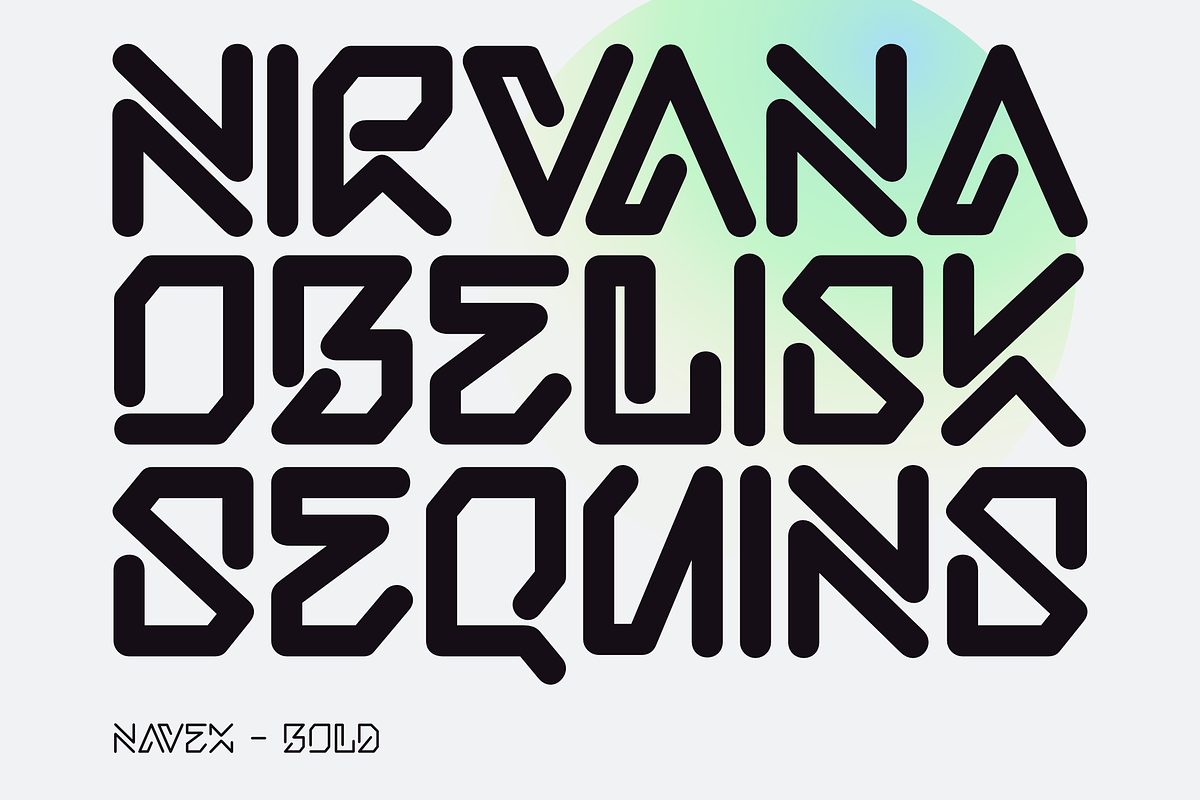 Navex — Futuristic Monoline Typeface, a Sans Serif Font by Sign Studio (Photo 6 of 13)