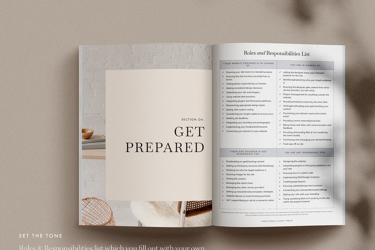 Website Project Planner Template, a Presentation Template by January Made Design (Photo 11 of 14)