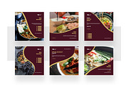 Restaurant Instagram Template, a Social Media Template by peterdraw (Thumbnail 2 of 6)