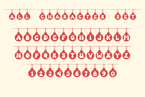 Bauble Party Is A Christmas Font