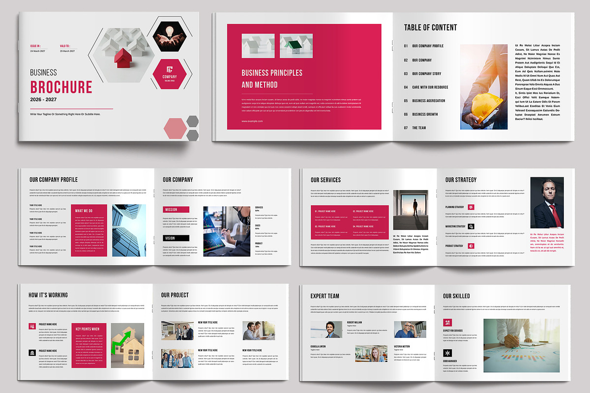 Business Brochure Template Landscape, a Brochure Template by MightyDesign (Photo 1 of 6)