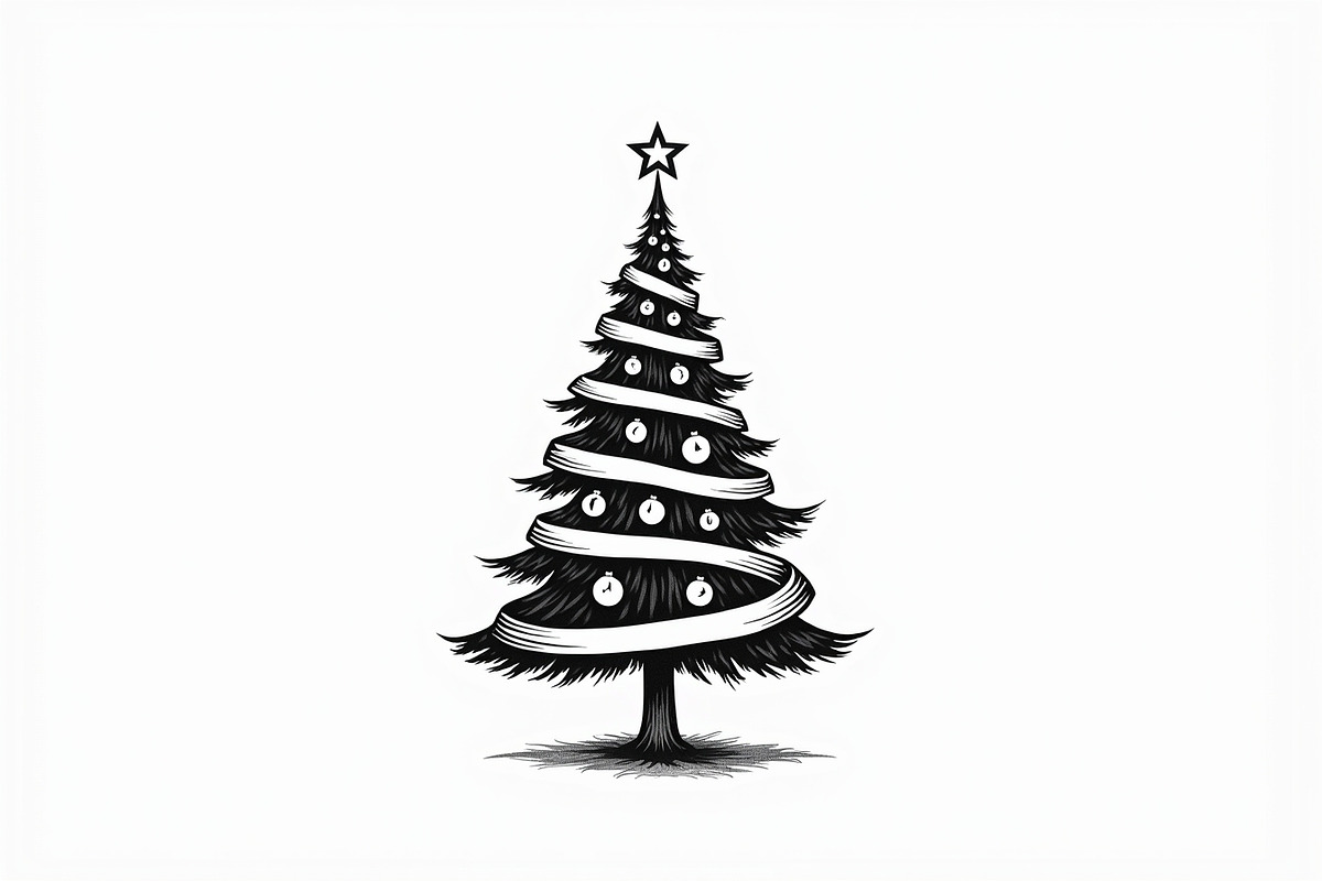 Christmas Tree Ornament Design Pack, an Illustration by musafir_fashion (Photo 3 of 21)