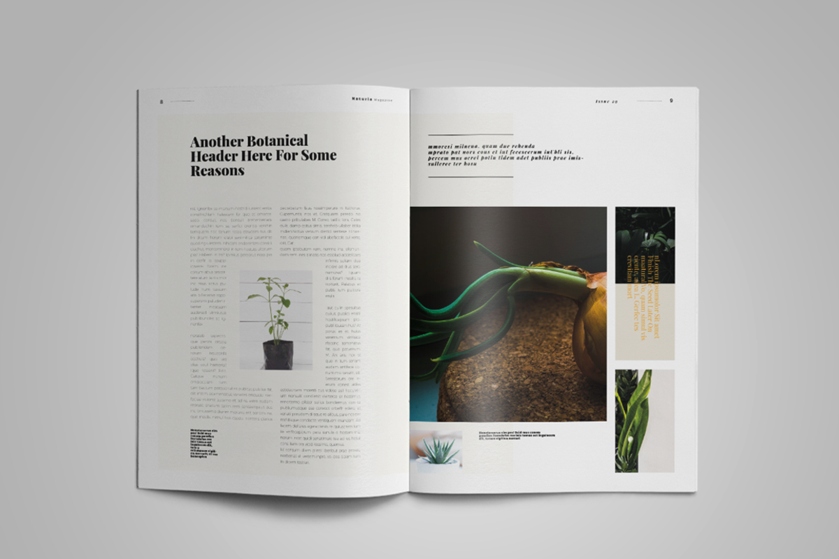 Naturia | Magazine Template, a Magazine Template by spidergraph (Photo 4 of 11)