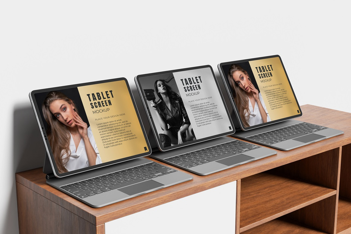 Realistic Tablet Mockup, an iPad Mockup by GraphicWindow (Photo 5 of 5)
