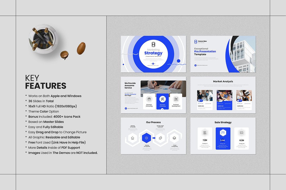 Marketing Strategy Presentation, a Marketing Template by CreativeSlides (Photo 2 of 9)