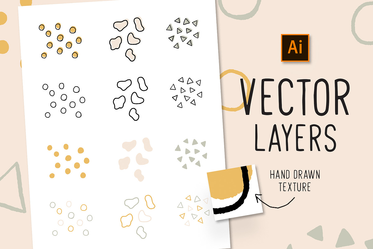 Abstract Shape Illustration Doodles, a Pattern Graphic by Wildflower June (Photo 2 of 3)