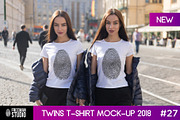 Twins T-Shirt Mock-Up 2018 #27, a Shirt Mockup by Freeman Studio (Thumbnail 1 of 23)