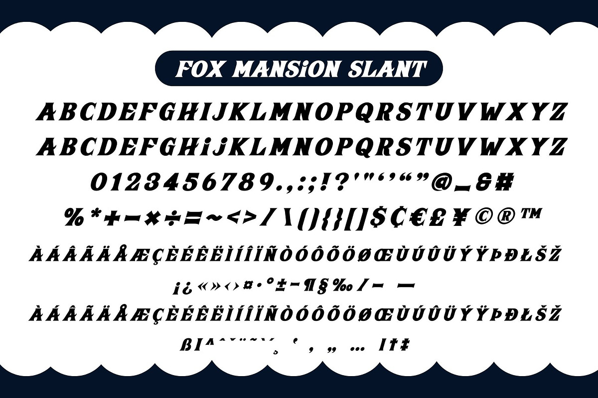 Fox Mansion 5 Fonts Style, a Serif Font by Fox7 By Rattana (Photo 7 of 11)