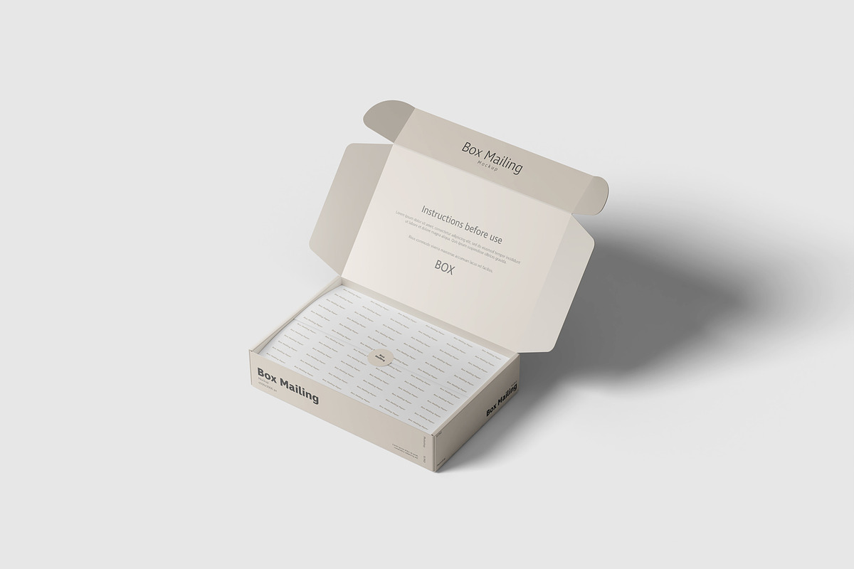 Mailing Box Mockup, a Packaging Mockup by scribrostudio (Photo 3 of 13)
