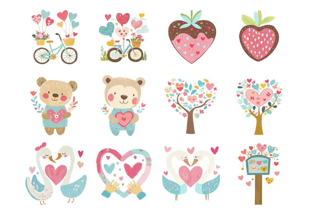 Valentine Clipart, an Illustration by Design Market (Photo 3 of 3)