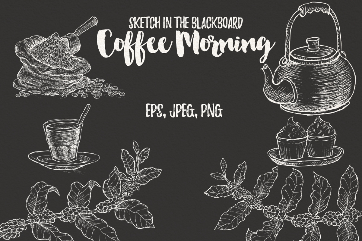 Watercolor Coffee Element, a Food Illustration by Graphobia (Photo 4 of 10)