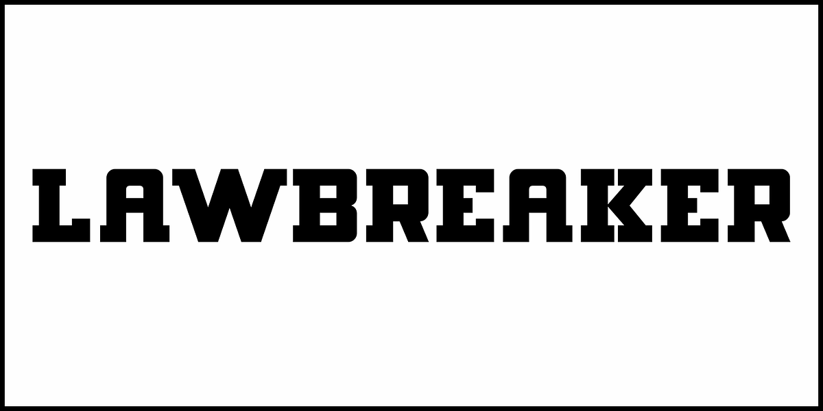 Lawbreaker JNL, a Slab Serif Font by Jeff Levine Fonts (Photo 2 of 5)