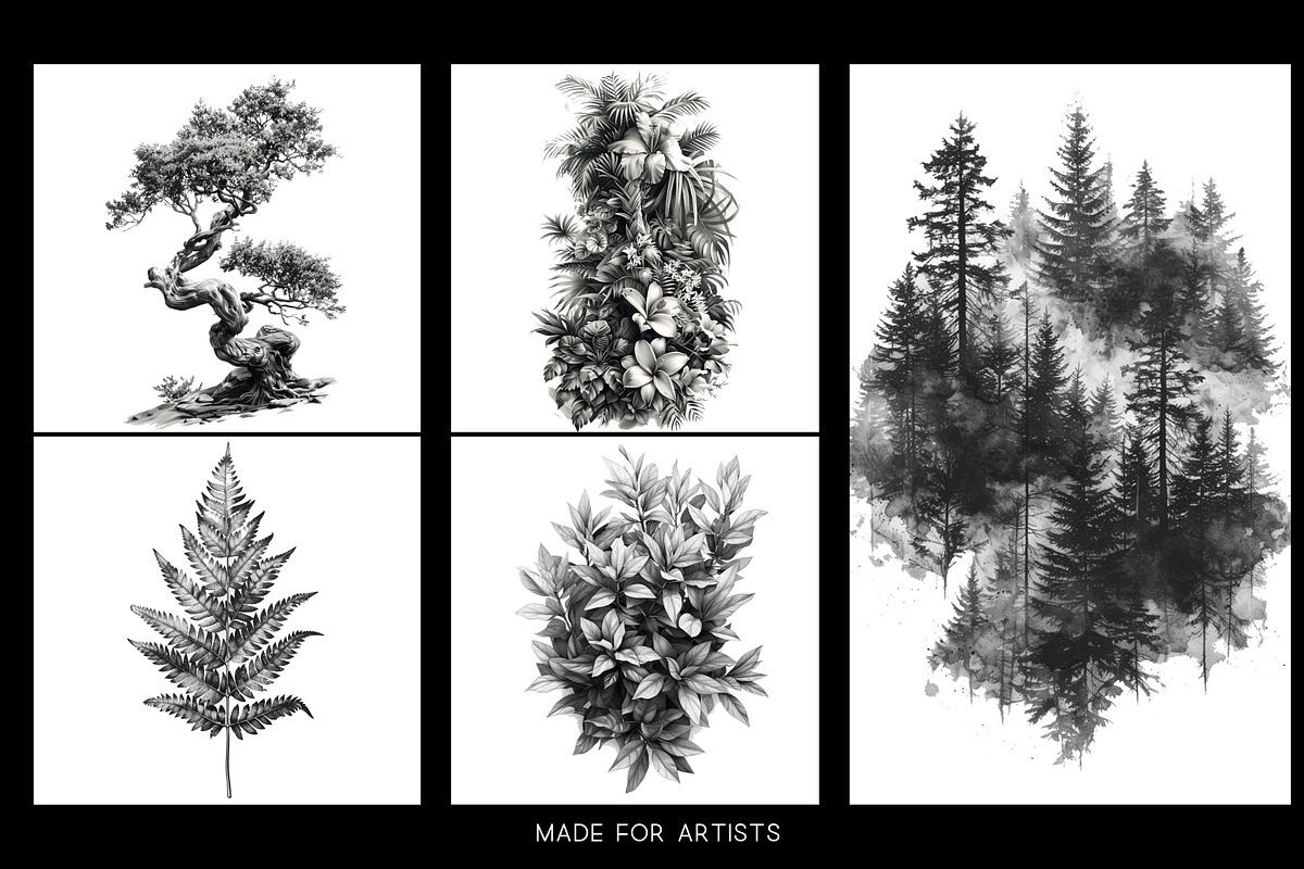 Procreate, landscape design kit, a Brush Add-On by Studio.Valhalla (Photo 3 of 8)