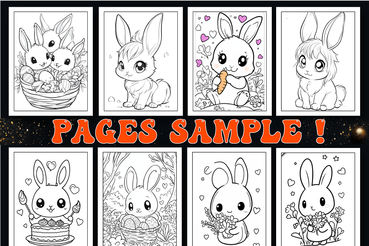 Cozy Easter Coloring Book for Adult, an Animal Illustration by Printable Design Store (Photo 3 of 4)