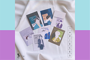 BTS Kit Card And Notepad Digital, a Stationery Template by The Tran Studio (Thumbnail 3 of 4)
