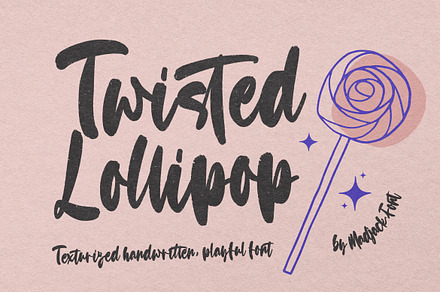 Twisted Lollipop, a Script Font by Madjack.font