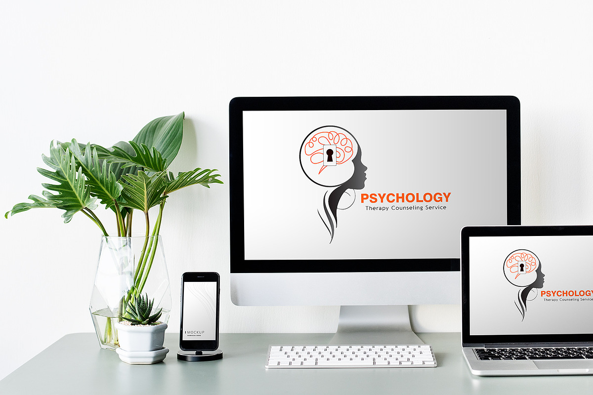 Modern Psychologist Logo Template preview 3