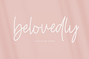 Belovedly Font - Handwriting Font, a Script Font by Beck McCormick (Thumbnail 1 of 11)