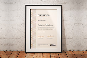Modern Award Certificate Template, a Stationery Template by Theme Weavers