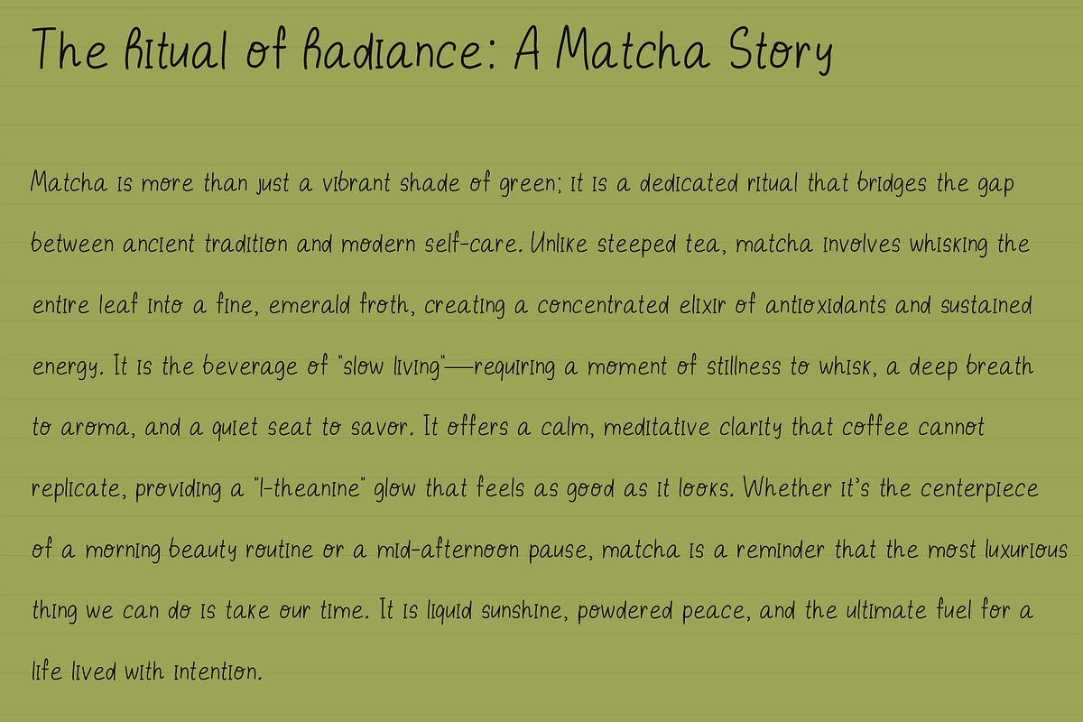 Ice matcha font bundle 6 in 1, a Handwritten Font by Ashiya Pixel (Photo 5 of 16)