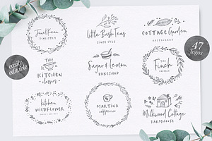 Poppit & Finch Fonts & Illustrations