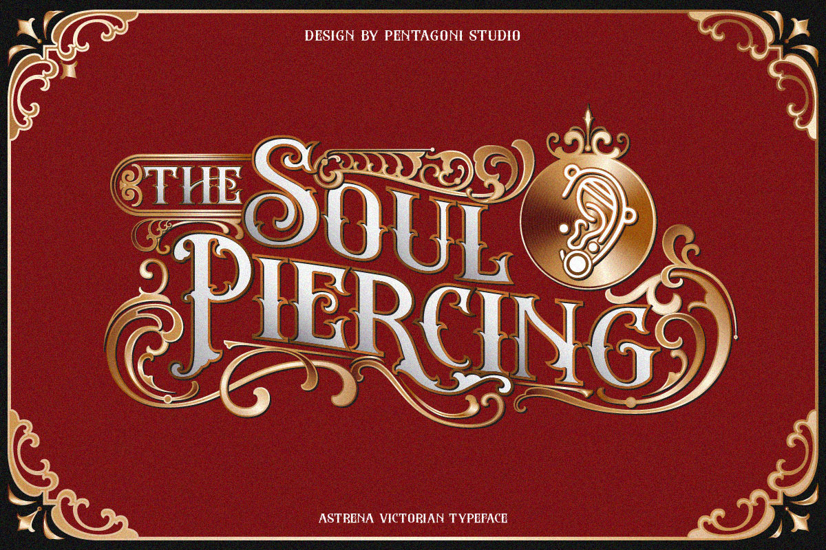 Astrena | Display Typeface, a Blackletter Font by Pentagonistudio (Photo 3 of 15)
